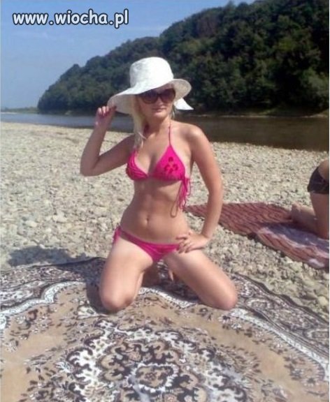 Ale że z dywanem na plażę?