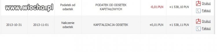 Odsetki w pewnym banku