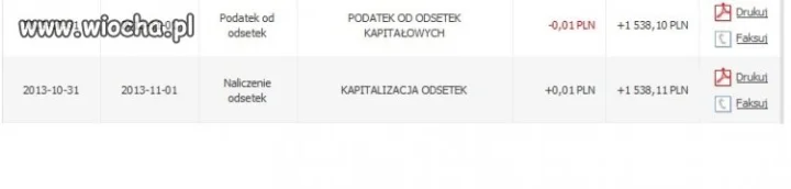 Odsetki w pewnym banku