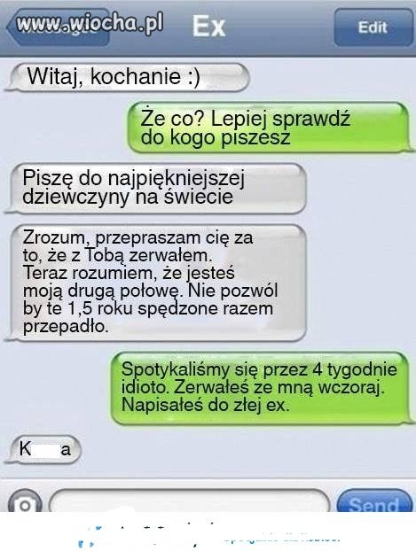 Sms do ex