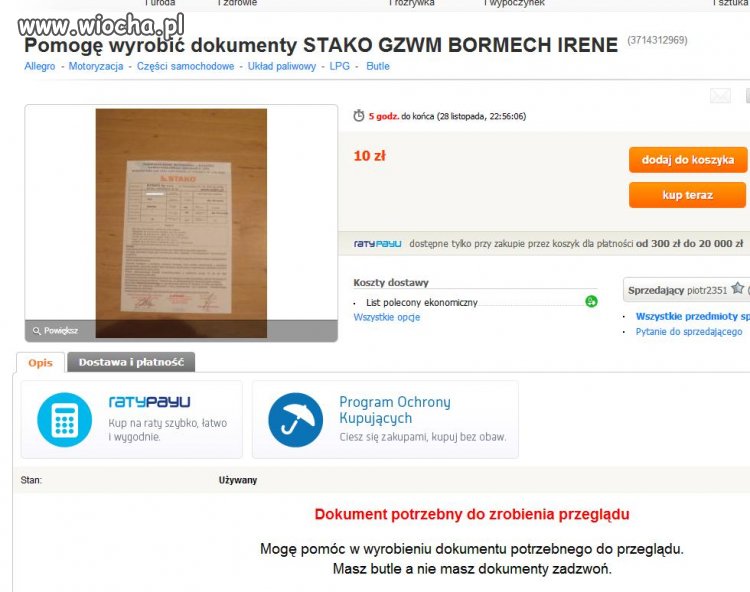 Wszystko można w tym kraju na lewo załatwić 