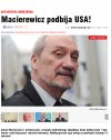 Cyrkowiec Macierewicz w USA