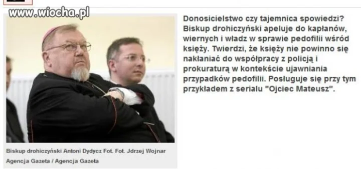 Ojciec Mateusz nakazuje mu kryć pedofilów? 