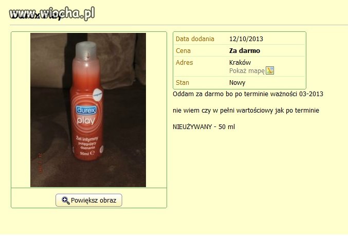 Oddam, prawie nowe...