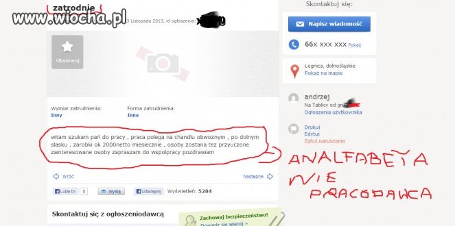 Haha pracodawca się znalazł