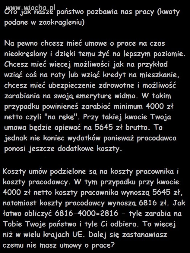 Jak okrada Cię państwo