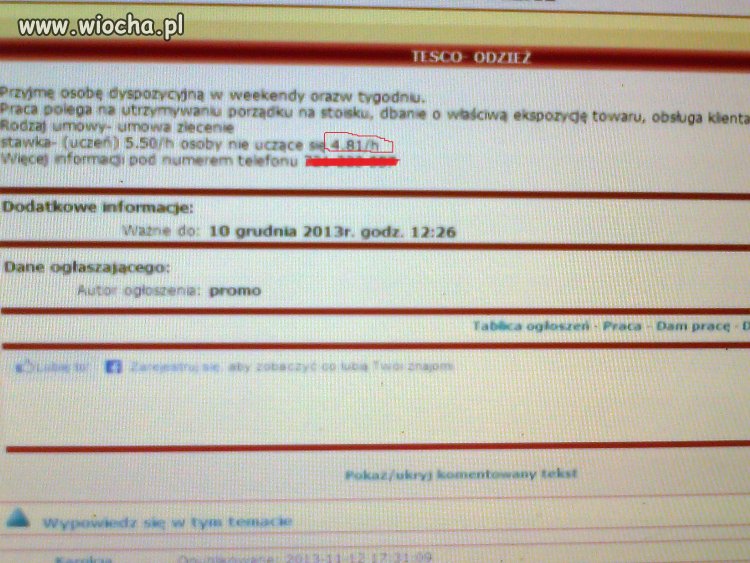 Praca w tesco