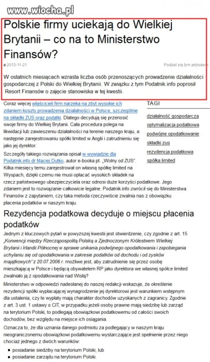 Polska nie dla Polskich przedsiębiorców!