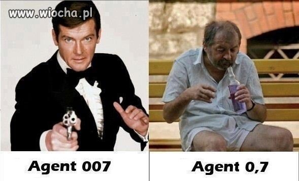 Agent 007  vs  Agent 0,7