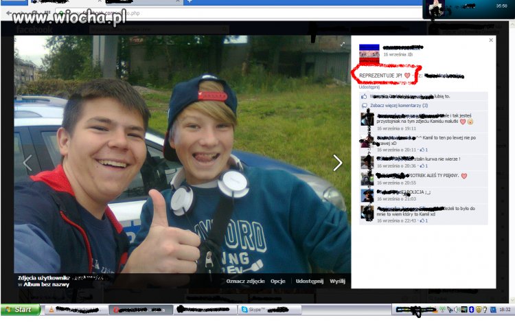 Tak jak w opisie "reprezentujemy jp"