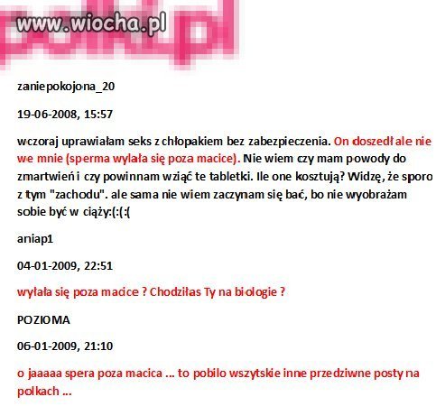 Seks + opuszczone lekcje biologii 