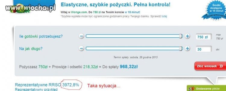 Delikatne oprocentowanie