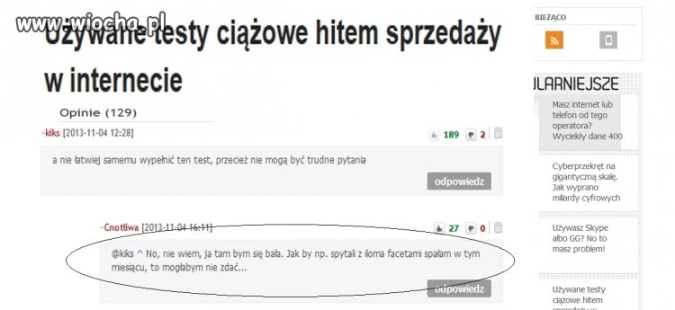 Zdać test ciążowy ...