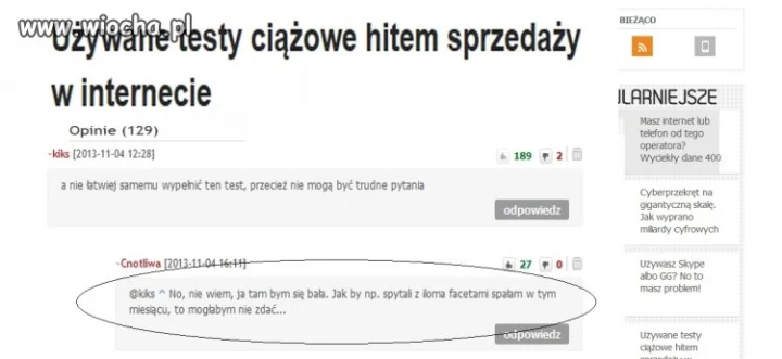 Zdać test ciążowy ...