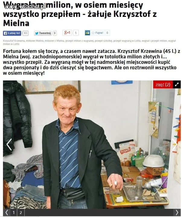 Tyle kasy w 8 mies. stracić