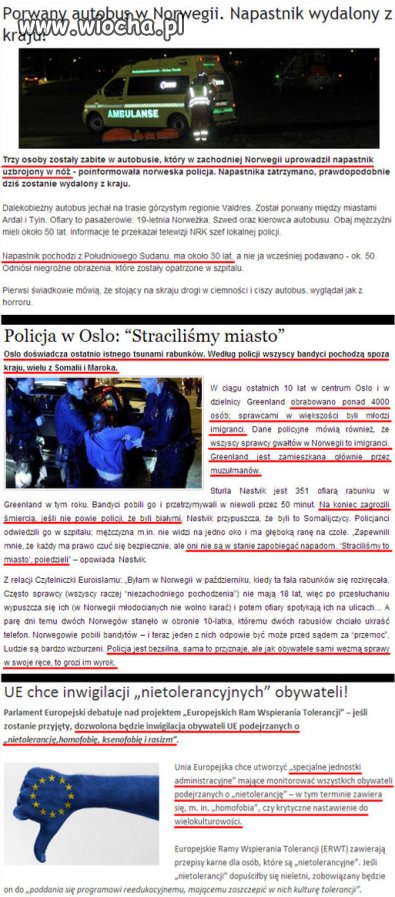 Tak się kończy tolerancja.