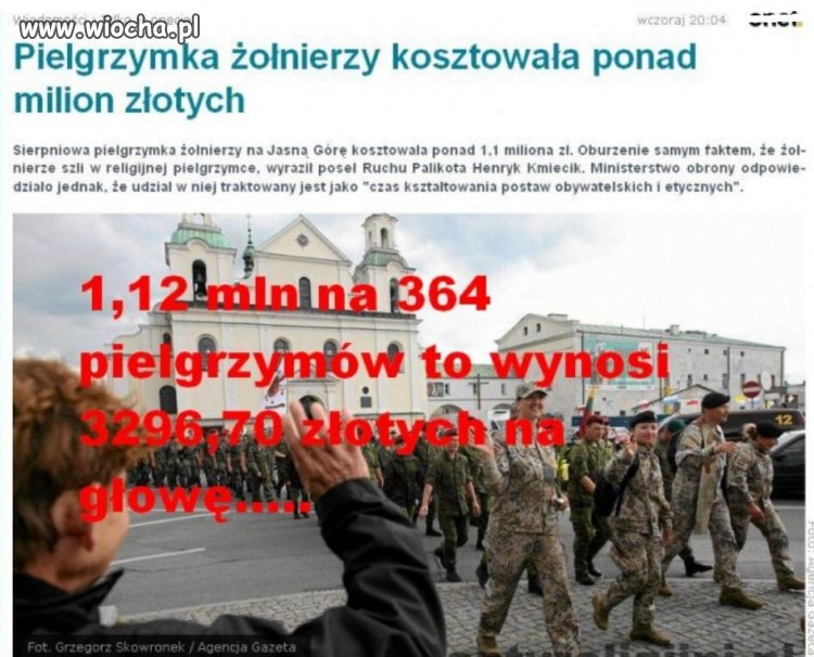 A na wojsko funduszy brakuje...