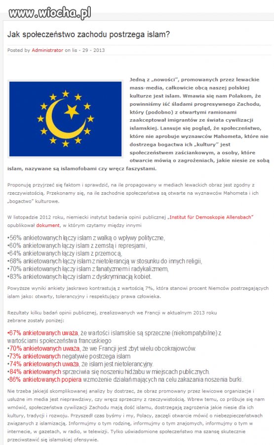 Jak społeczeństwo zachodu postrzega Islam