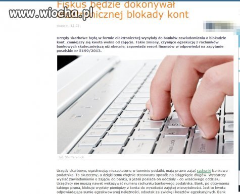 Fiskus będzie dokonywał elektronicznej blokady kont