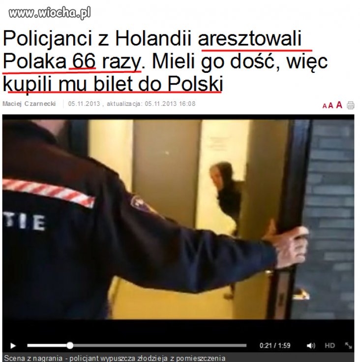 Polak w Holandii  to ...?