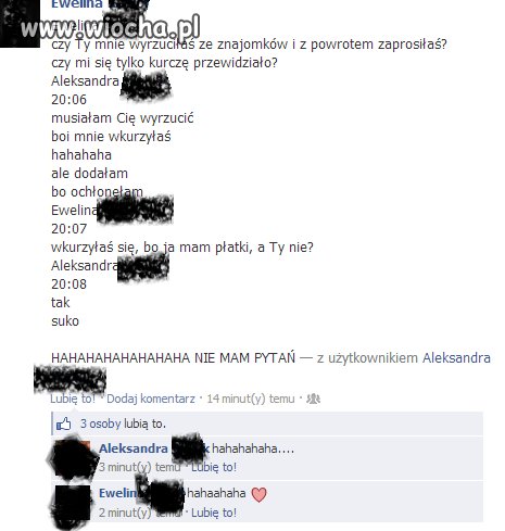 Złość na facebooku 