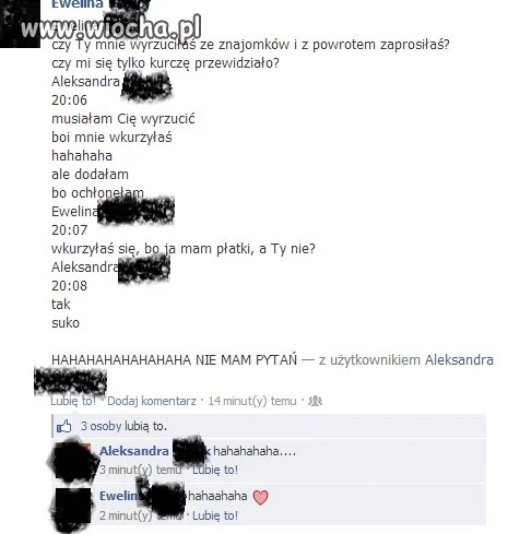 Złość na facebooku 