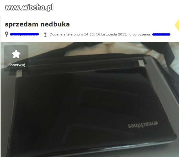 Ja też sprzedam nedbuka