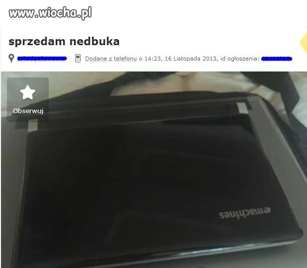 Ja też sprzedam nedbuka