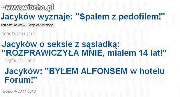 życiowe dokonania pana Jacykowa
