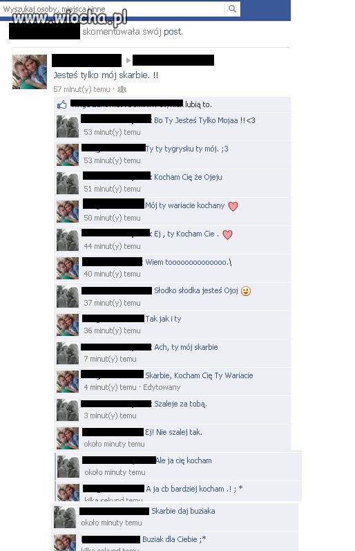 Ahh ta miłość na fb...