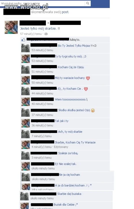 Ahh ta miłość na fb...