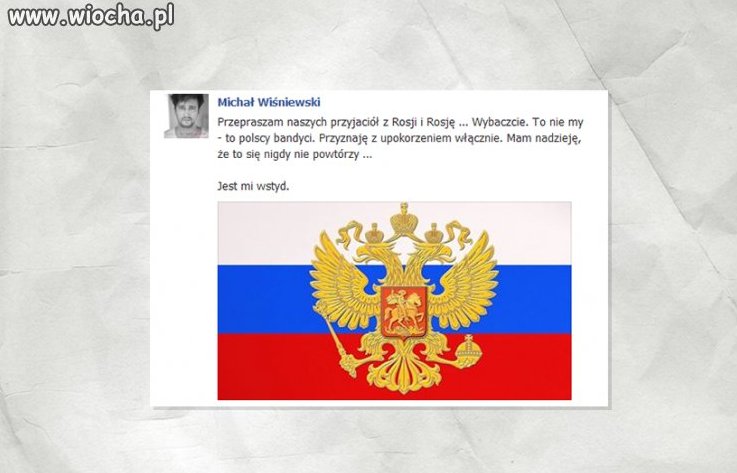 Wiśniewski przeprasza za Polskę