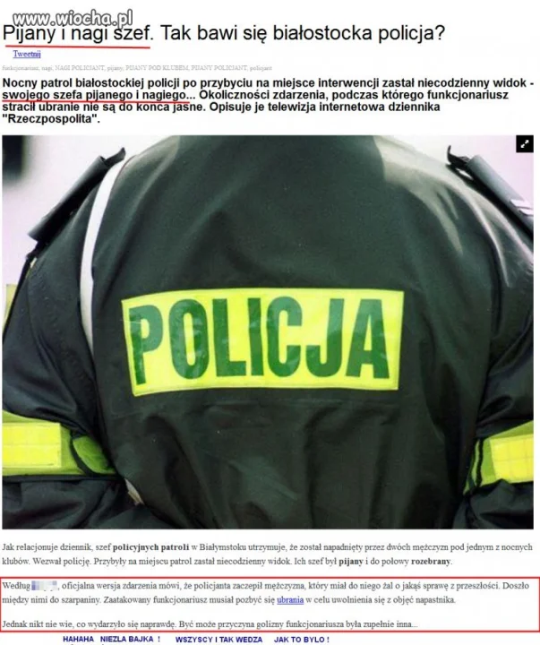 Tak się bawi białostocka Policja