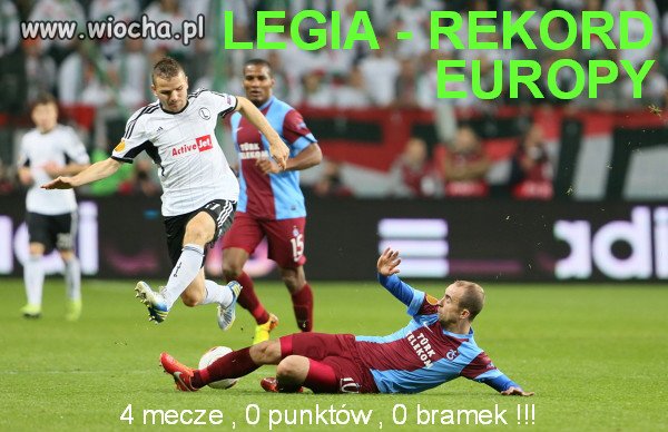 Legia, rekord Europy