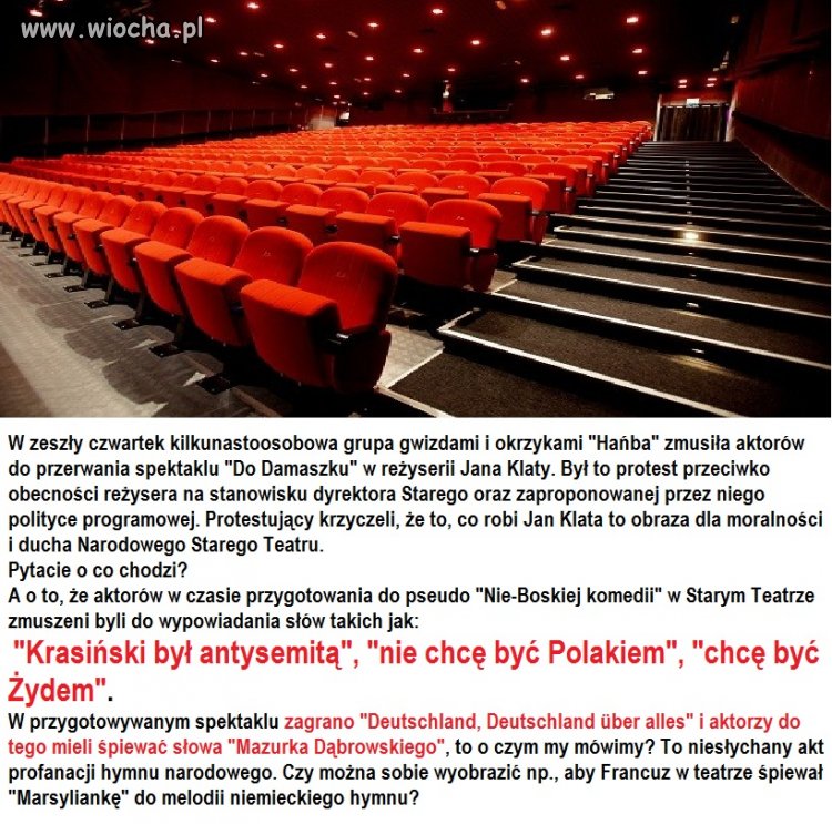 Skandal w krakowskim Starym Teatrze