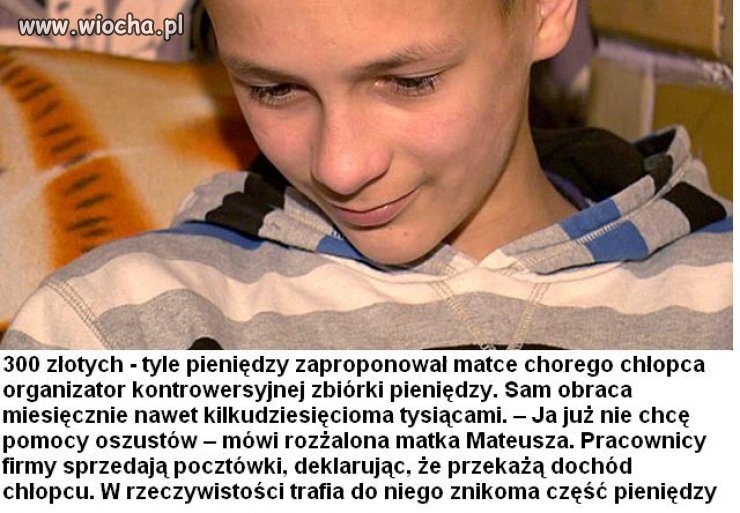 Najpierw robią zbiórkę na chore dzieci