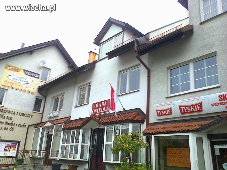 Rada Osiedla z Gdańska z flagą Indonezji 
