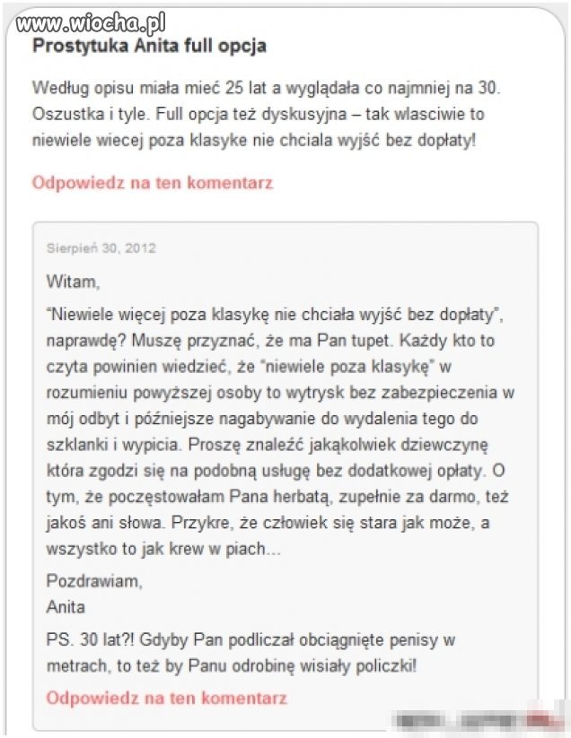 Prostytutka Anita