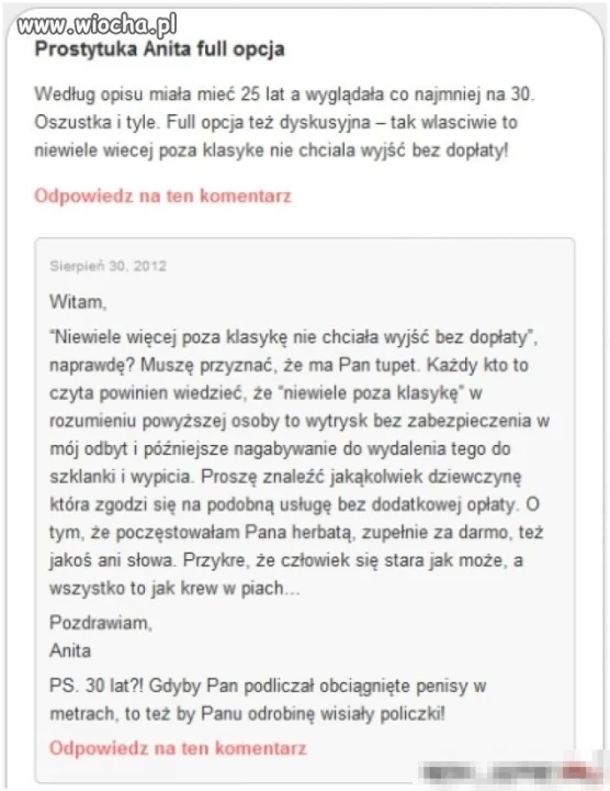 Prostytutka Anita