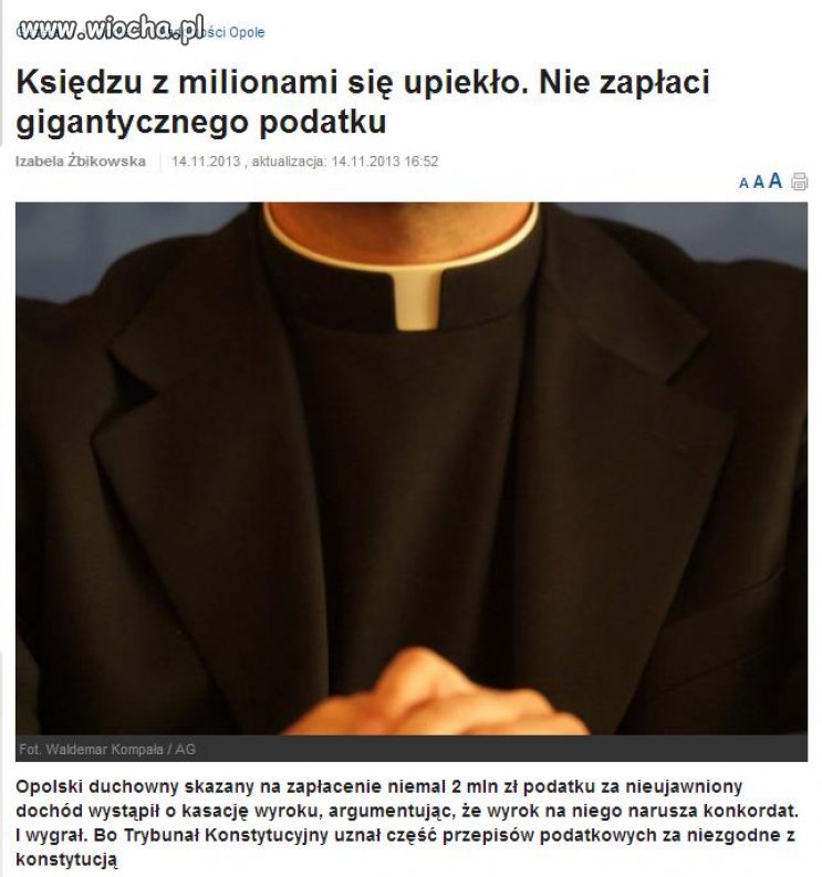 Księdzu zawsze się upiecze...