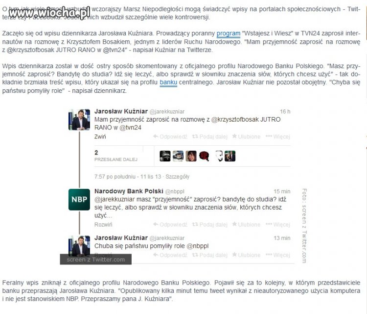 Twitterowa wpadka NBP 