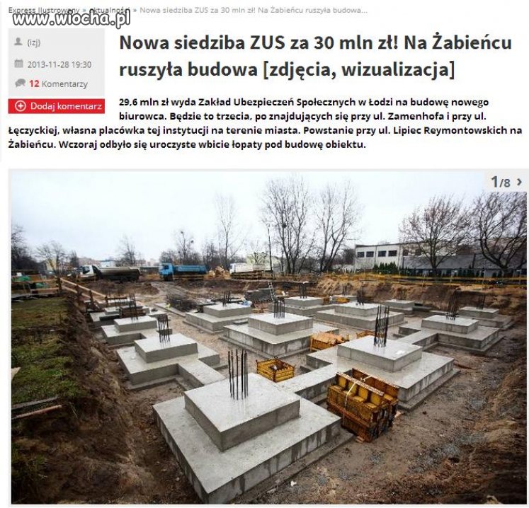 Nowa siedziba ZUS za 30 mln zł !!!