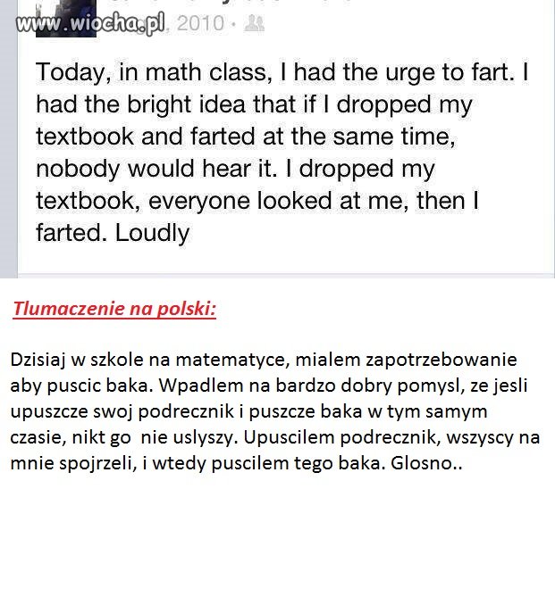 Współczuję chłopakowi...