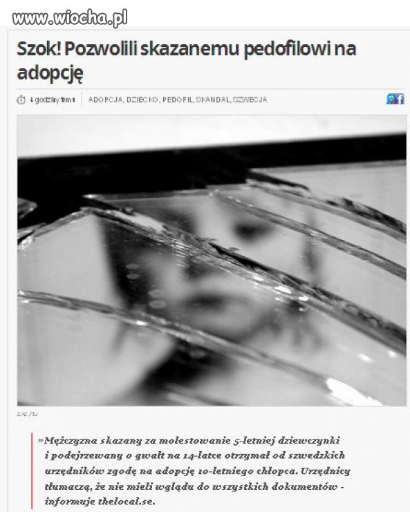 Pedofil może adoptować dziecko