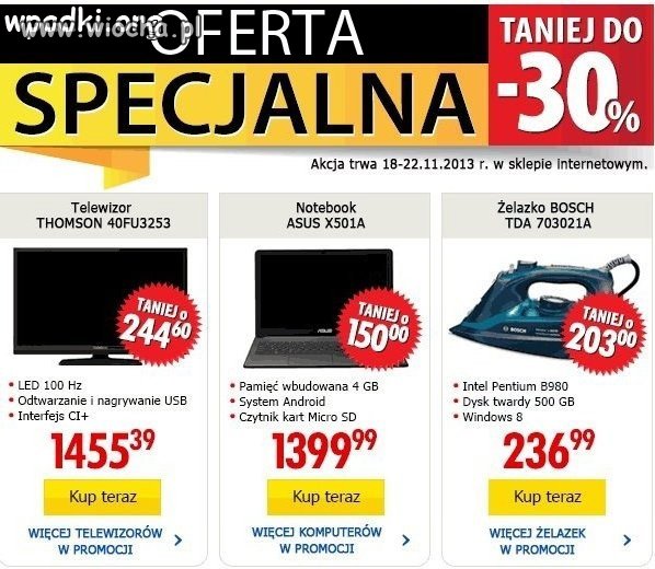 Żelazko z Windows 8 i dyskiem twardym 500 GB