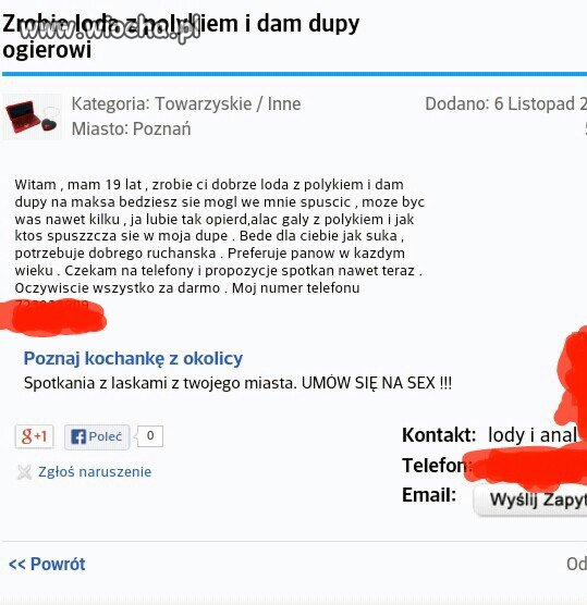 Zrobie loda z połykiem i dam dupy ogierowi.