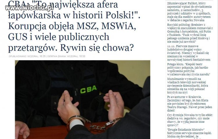 Największa afera w historii Polski...a media milczą