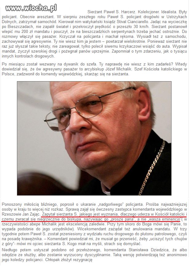 12. Nie będziesz karał mandatem księdza