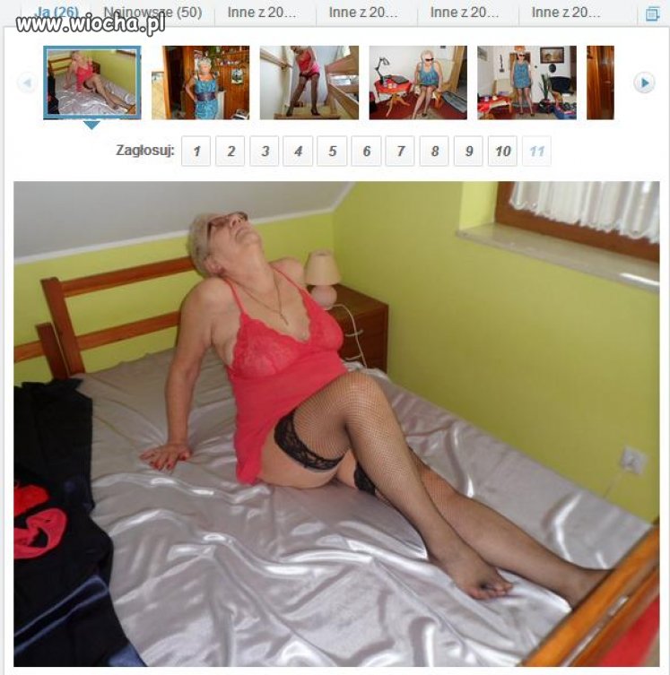 Gorąca siedemdziesiątka lansuje się na fotce 