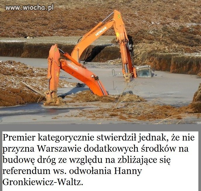 Premier stwierdził, że budowa obwodnicy Warszawy...